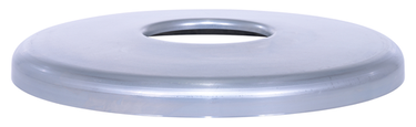 Galvanized Can Bag Holder 55 Gallon Drum 8 In. Silver
